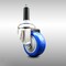 Service Caster 3 Inch 316SS Blue Polyurethane Wheel Swivel 7/8 Inch Expanding Stem Caster SCC-SS316EX20S314-PPUB-BLUE-78 - alternate 1